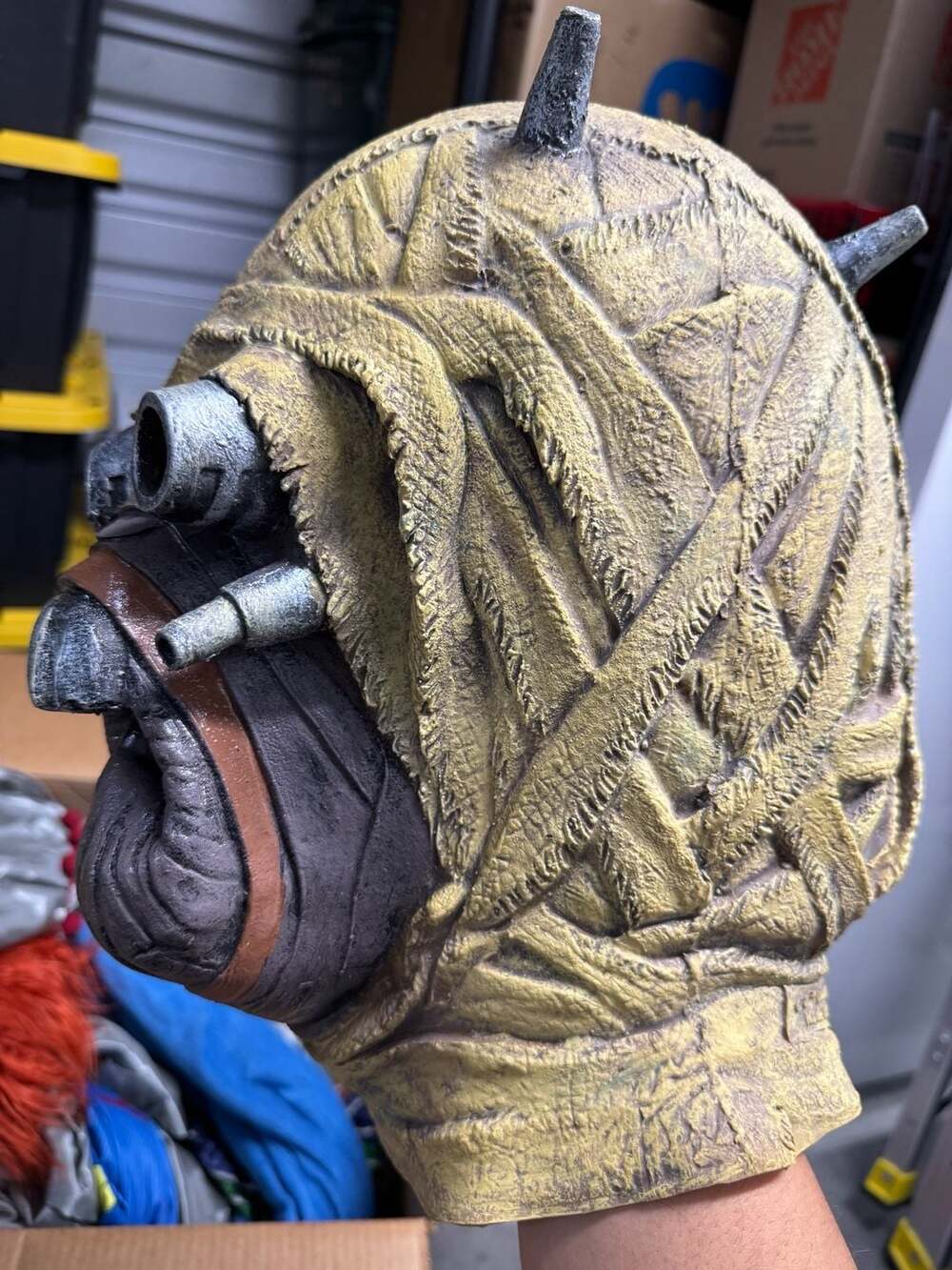 Star Wars Tusken Raider Latex Halloween Costume Mask - Picture 3 of 4